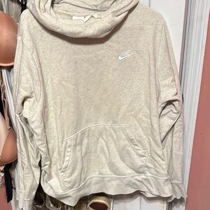 Nike Women's Cream Hoodie Sweater